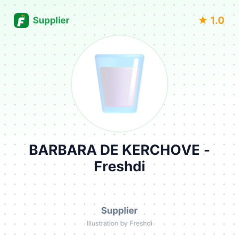 BARBARA DE KERCHOVE – summary card, no photo uploaded yet