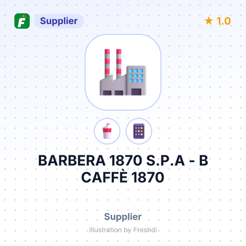 BARBERA 1870 S.P.A - B CAFFÈ 1870 – summary card, no photo uploaded yet