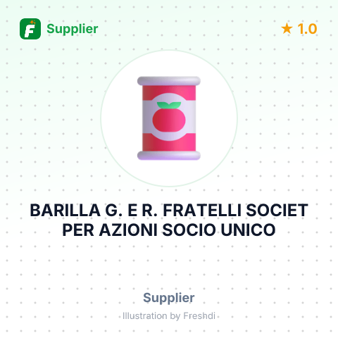 BARILLA G. E R. FRATELLI SOCIET PER AZIONI SOCIO UNICO – summary card, no photo uploaded yet