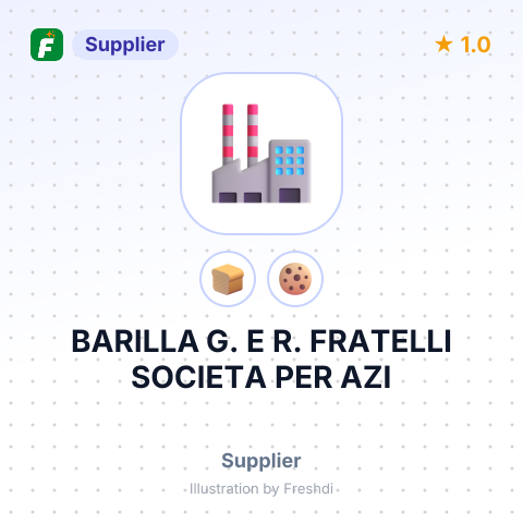 BARILLA G. E R. FRATELLI SOCIETA PER AZI – summary card, no photo uploaded yet