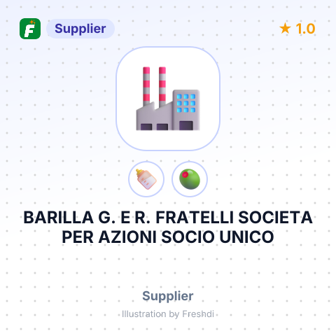 BARILLA G. E R. FRATELLI SOCIETA PER AZIONI SOCIO UNICO – summary card, no photo uploaded yet