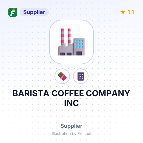 BARISTA COFFEE COMPANY INC – summary card, no photo uploaded yet