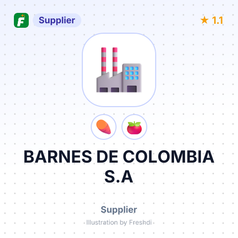 BARNES DE COLOMBIA S.A – summary card, no photo uploaded yet