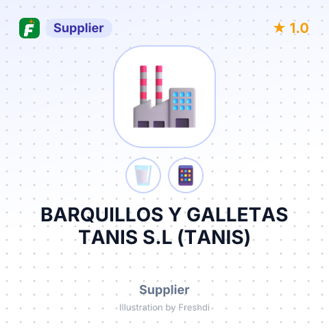 BARQUILLOS Y GALLETAS TANIS S.L (TANIS) – summary card, no photo uploaded yet