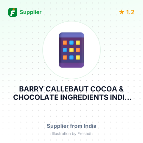 BARRY CALLEBAUT COCOA & CHOCOLATE INGREDIENTS INDIA PRIVATE LTD. – summary card, no photo uploaded yet