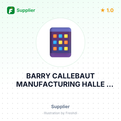 BARRY CALLEBAUT MANUFACTURING HALLE BVBA – summary card, no photo uploaded yet