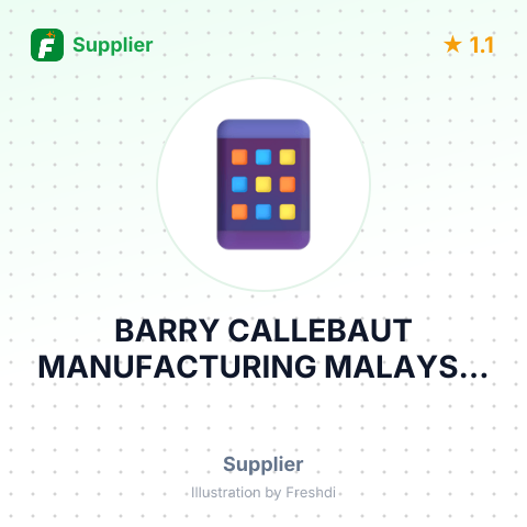 BARRY CALLEBAUT MANUFACTURING MALAYSIA S – summary card, no photo uploaded yet