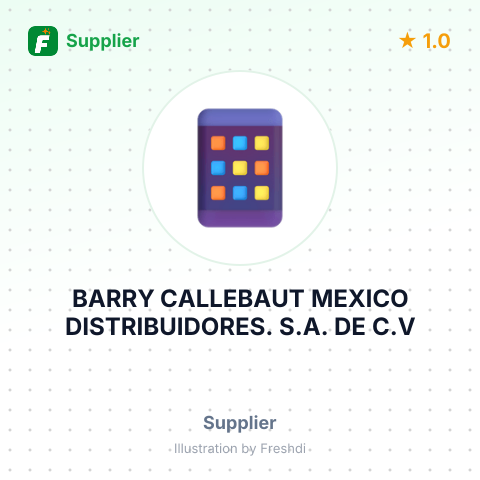 BARRY CALLEBAUT MEXICO DISTRIBUIDORES. S.A. DE C.V – summary card, no photo uploaded yet