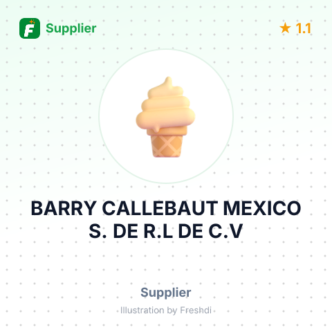 BARRY CALLEBAUT MEXICO S. DE R.L DE C.V – summary card, no photo uploaded yet