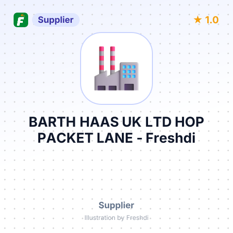 BARTH HAAS UK LTD HOP PACKET LANE – summary card, no photo uploaded yet