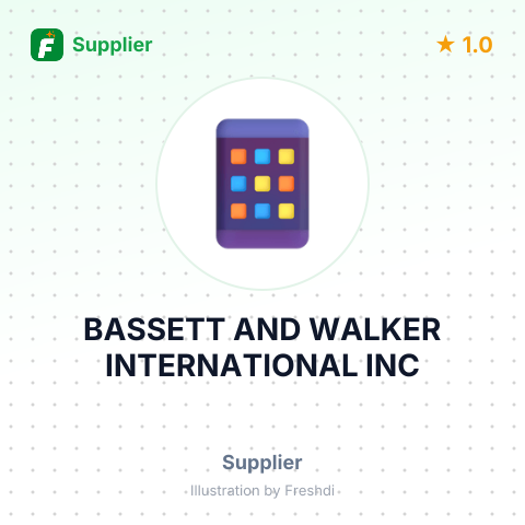 BASSETT AND WALKER INTERNATIONAL INC – summary card, no photo uploaded yet