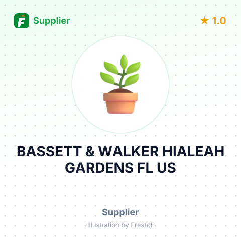 BASSETT & WALKER HIALEAH GARDENS FL US – summary card, no photo uploaded yet