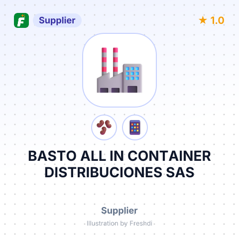 BASTO ALL IN CONTAINER DISTRIBUCIONES SAS – summary card, no photo uploaded yet