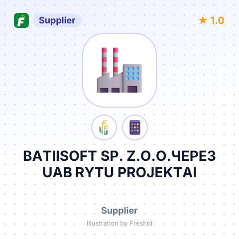 BATIISOFT SP. Z.O.O.ЧЕРЕЗ UAB RYTU PROJEKTAI – summary card, no photo uploaded yet