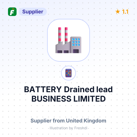 BATTERY Drained lead BUSINESS LIMITED – summary card, no photo uploaded yet