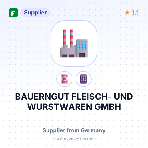 BAUERNGUT FLEISCH- UND WURSTWAREN GMBH – summary card, no photo uploaded yet