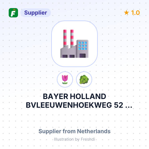 BAYER HOLLAND BVLEEUWENHOEKWEG 52 BERGSCHENHOEK 2661 CZ NETHERLANDS – summary card, no photo uploaded yet