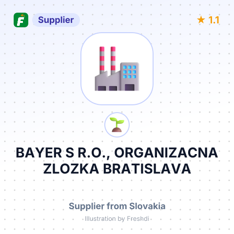 BAYER S R.O., ORGANIZACNA ZLOZKA BRATISLAVA – summary card, no photo uploaded yet