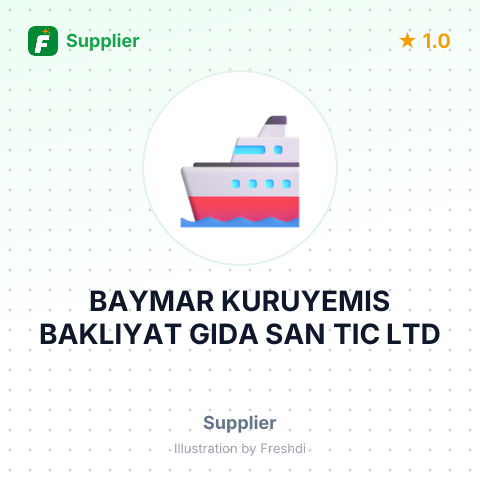 BAYMAR KURUYEMIS BAKLIYAT GIDA SAN TIC LTD – summary card, no photo uploaded yet