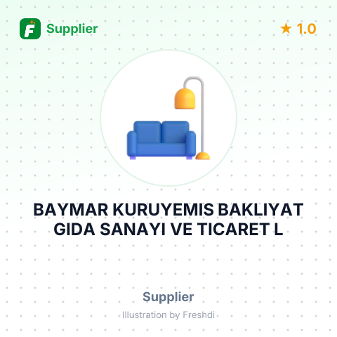 BAYMAR KURUYEMIS BAKLIYAT GIDA SANAYI VE TICARET L – summary card, no photo uploaded yet