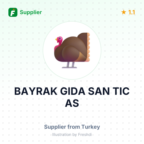 BAYRAK GIDA SAN TIC AS – summary card, no photo uploaded yet