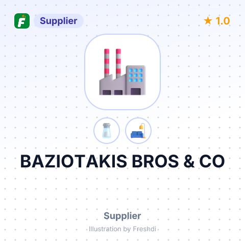 BAZIOTAKIS BROS & CO – summary card, no photo uploaded yet