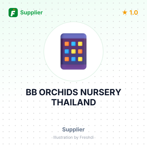 BB ORCHIDS NURSERY THAILAND – summary card, no photo uploaded yet