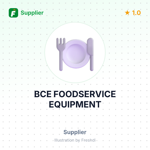 BCE FOODSERVICE EQUIPMENT – summary card, no photo uploaded yet