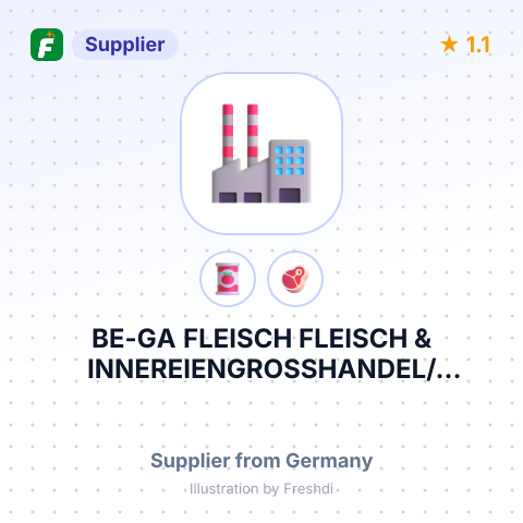 BE-GA FLEISCH FLEISCH & INNEREIENGROSSHANDEL/TIERNAHRUNG BERND BEGEROW E.K. – summary card, no photo uploaded yet