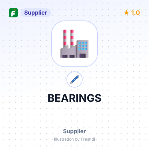 BEARINGS – summary card, no photo uploaded yet