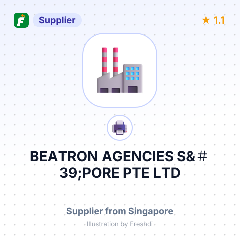 BEATRON AGENCIES S&＃39;PORE PTE LTD – summary card, no photo uploaded yet