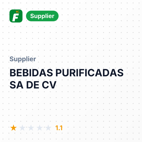 BEBIDAS PURIFICADAS SA DE CV – summary card, no photo uploaded yet