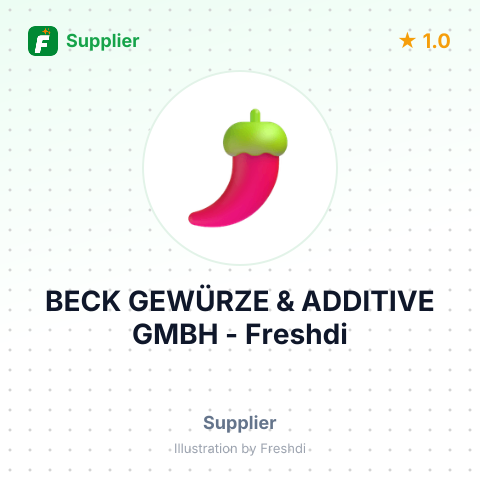 BECK GEWÜRZE & ADDITIVE GMBH – summary card, no photo uploaded yet