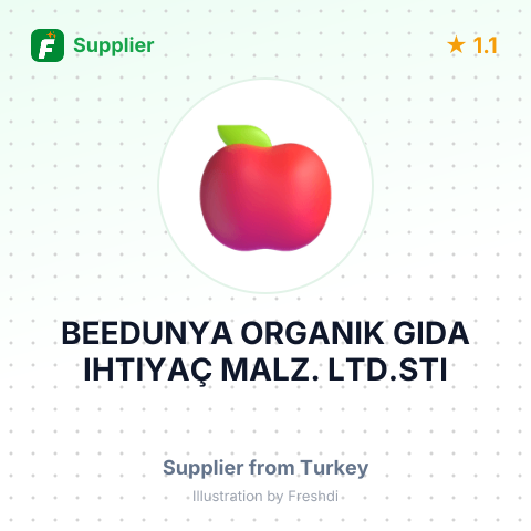 BEEDUNYA ORGANIK GIDA IHTIYAÇ MALZ. LTD.STI – summary card, no photo uploaded yet