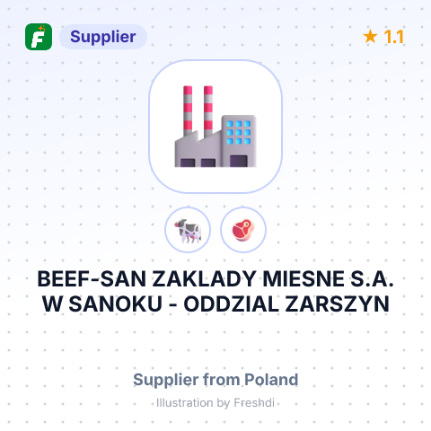 BEEF-SAN ZAKLADY MIESNE S.A. W SANOKU - ODDZIAL ZARSZYN – summary card, no photo uploaded yet