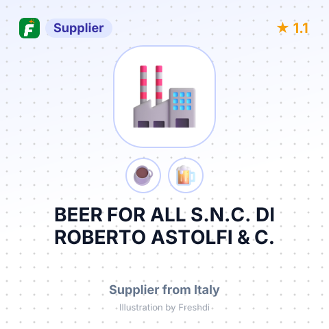 BEER FOR ALL S.N.C. DI ROBERTO ASTOLFI & C. – summary card, no photo uploaded yet
