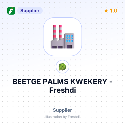 BEETGE PALMS KWEKERY – summary card, no photo uploaded yet