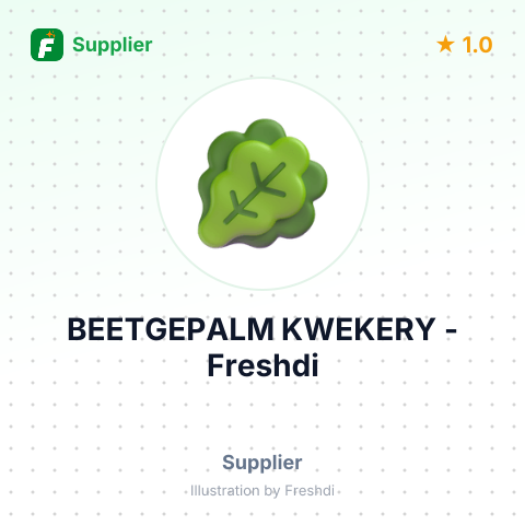 BEETGEPALM KWEKERY – summary card, no photo uploaded yet