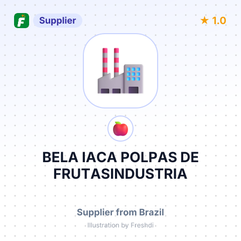 BELA IACA POLPAS DE FRUTASINDUSTRIA – summary card, no photo uploaded yet