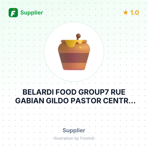 BELARDI FOOD GROUP7 RUE GABIAN GILDO PASTOR CENTRE LOT – summary card, no photo uploaded yet