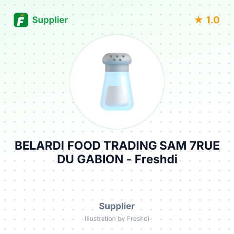 BELARDI FOOD TRADING SAM 7RUE DU GABION – summary card, no photo uploaded yet