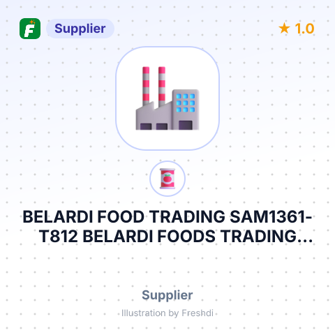 BELARDI FOOD TRADING SAM1361-T812 BELARDI FOODS TRADING SAM MONACO – summary card, no photo uploaded yet