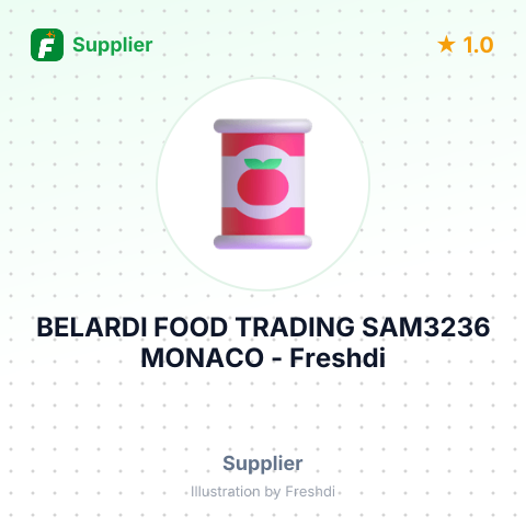 BELARDI FOOD TRADING SAM3236 MONACO – summary card, no photo uploaded yet