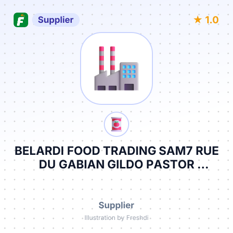 BELARDI FOOD TRADING SAM7 RUE DU GABIAN GILDO PASTOR CENTER9800 MONACO – summary card, no photo uploaded yet