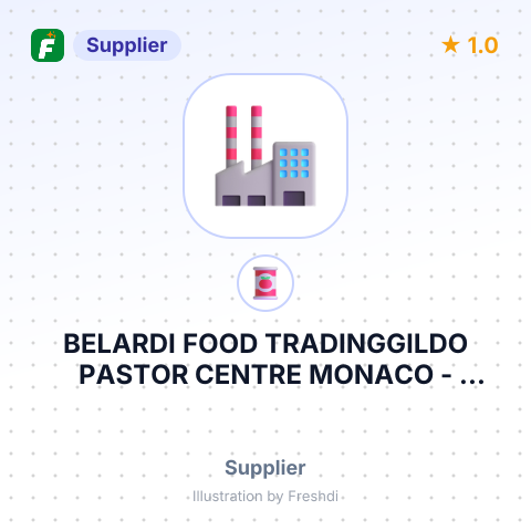 BELARDI FOOD TRADINGGILDO PASTOR CENTRE MONACO – summary card, no photo uploaded yet