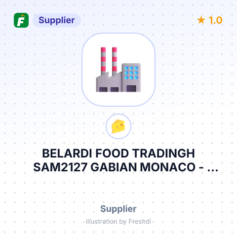 BELARDI FOOD TRADINGH SAM2127 GABIAN MONACO – summary card, no photo uploaded yet