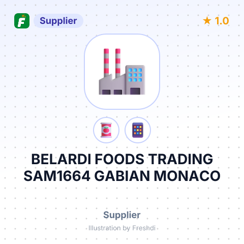 BELARDI FOODS TRADING SAM1664 GABIAN MONACO – summary card, no photo uploaded yet