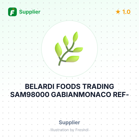 BELARDI FOODS TRADING SAM98000 GABIANMONACO REF- – summary card, no photo uploaded yet