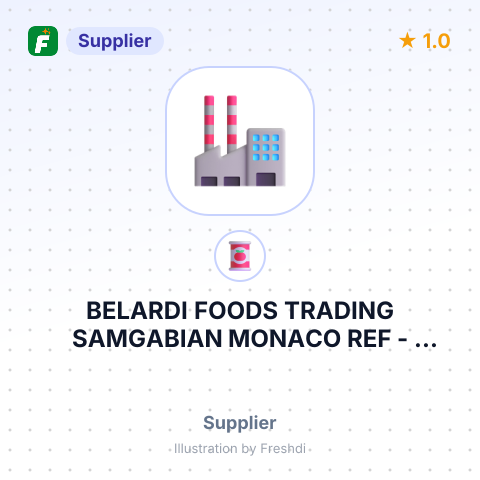 BELARDI FOODS TRADING SAMGABIAN MONACO REF – summary card, no photo uploaded yet