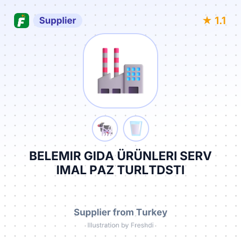 BELEMIR GIDA ÜRÜNLERI SERV IMAL PAZ TURLTDSTI – summary card, no photo uploaded yet